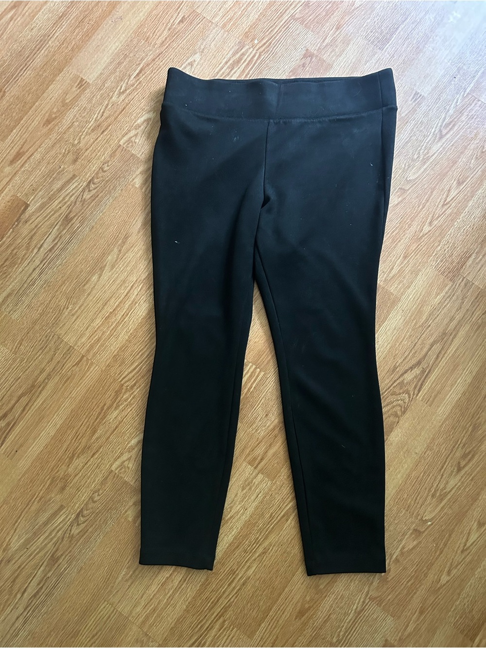 Women's Black Ponte Leggings - Sleek Pull-On Pants